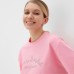 Футболка женская MINAKU OVERSIZE FIT: SPORTY & STYLISH цвет светло-розовый, р-р 42