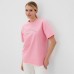 Футболка женская MINAKU OVERSIZE FIT: SPORTY & STYLISH цвет светло-розовый, р-р 42