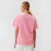 Футболка женская MINAKU OVERSIZE FIT: SPORTY & STYLISH цвет светло-розовый, р-р 42