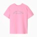 Футболка женская MINAKU OVERSIZE FIT: SPORTY & STYLISH цвет светло-розовый, р-р 42