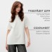 Футболка женская MINAKU OVERSIZE FIT: цвет экрю, р-р 48
