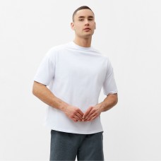 Футболка мужская из органического хлопка MINAKU OVERSIZE FIT: цвет белый, р-р 56