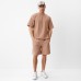 Футболка мужская из органического хлопка MINAKU REGULAR FIT: цвет бежевый, р-р 48