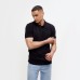 Футболка (поло) мужская MINAKU REGULAR FIT: цвет чёрный, р-р 44