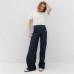 Футболка укороченная женская MINAKU OVERSIZE FIT: цвет экрю, р-р 44