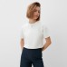 Футболка укороченная женская MINAKU OVERSIZE FIT: цвет экрю, р-р 44