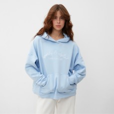 Худи женское MINAKU: SPORTY & STYLISH цвет голубой, размер 46-48