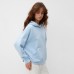 Худи женское MINAKU: SPORTY & STYLISH цвет голубой, размер 46-48