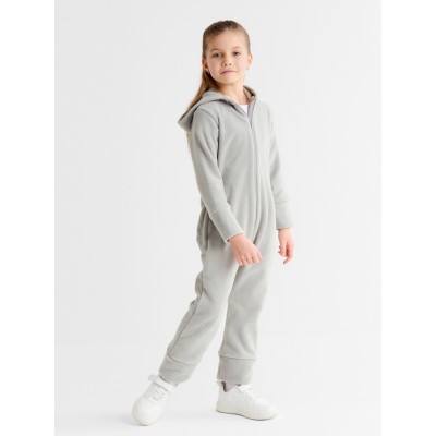 Комбинезон флисовый детский MINAKU: Fleece Soft, цвет серый, рост 110 см