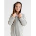 Комбинезон флисовый детский MINAKU: Fleece Soft, цвет серый, рост 128 см
