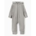 Комбинезон флисовый детский MINAKU: Fleece Soft, цвет серый, рост 128 см