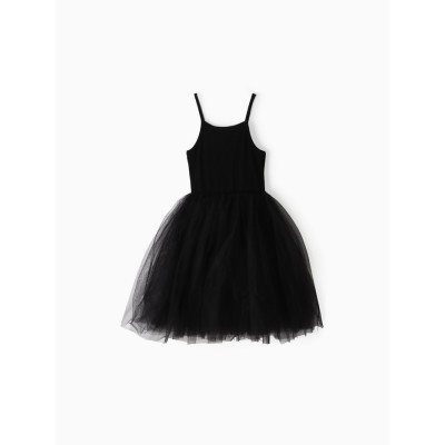 Платье для девочки MINAKU: PartyDress, чёрное, рост 128 см