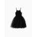 Платье для девочки MINAKU: PartyDress, чёрное, рост 128 см