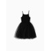 Платье для девочки MINAKU: PartyDress, чёрное, рост 128 см