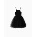 Платье для девочки MINAKU: PartyDress, чёрное, рост 86-92 см