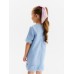 Платье для девочки MINAKU: PartyDress, голубое, рост 158 см