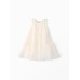 Платье для девочки MINAKU: PartyDress, молочное, рост 140 см