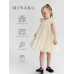 Платье для девочки MINAKU: PartyDress, цвет молочный, рост 122 см