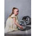 Платье для девочки MINAKU: PartyDress, цвет молочный, рост 122 см