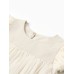 Платье для девочки MINAKU: PartyDress, цвет молочный, рост 122 см