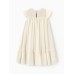 Платье для девочки MINAKU: PartyDress, цвет молочный, рост 122 см