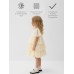 Платье для девочки MINAKU: PartyDress, цвет молочный, рост 128 см