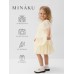 Платье для девочки MINAKU: PartyDress, цвет молочный, рост 128 см