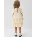 Платье для девочки MINAKU: PartyDress, цвет молочный, рост 128 см