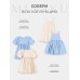 Платье для девочки, MINAKU :Party Dress, цвет молочный, рост 134 см