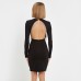 Платье женское с бахромой MINAKU: PartyDress цвет черный, размер 40