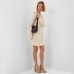 Платье женское с подкладом MINAKU: Casual Collection, белое, размер 48