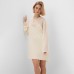 Платье женское с подкладом MINAKU: Casual Collection, белое, размер 48