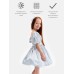Платье нарядное детское MINAKU: PartyDress, голубое, рост 110 см