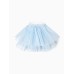 Платье нарядное детское MINAKU: PartyDress, голубое, рост 110 см