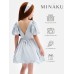Платье нарядное детское MINAKU: PartyDress, голубое, рост 110 см