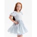 Платье нарядное детское MINAKU: PartyDress, голубое, рост 110 см
