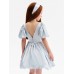 Платье нарядное детское MINAKU: PartyDress, голубое, рост 110 см