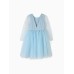 Платье нарядное детское MINAKU: PartyDress, голубое, рост 122 см