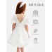 Платье нарядное детское MINAKU: PartyDress, молочное, рост 122 см