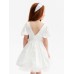 Платье нарядное детское MINAKU: PartyDress, молочное, рост 122 см