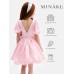 Платье нарядное детское MINAKU: PartyDress, розовое, рост 122 см