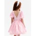 Платье нарядное детское MINAKU: PartyDress, розовое, рост 122 см