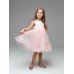 Платье нарядное детское MINAKU: PartyDress со стойкой цвет розовый, р-р 122