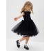 Платье нарядное детское MINAKU: PartyDress, цвет чёрный, рост 116 см