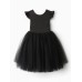 Платье нарядное детское MINAKU: PartyDress, цвет чёрный, рост 98 см