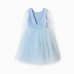 Платье нарядное детское MINAKU: PartyDress, цвет голубой, рост 116 см