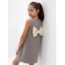 Платье нарядное детское MINAKU: PartyDress, цвет серый, рост 158 см