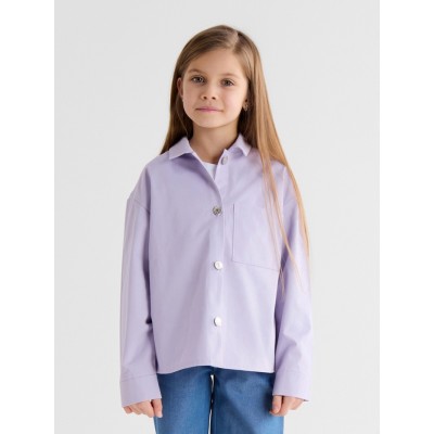 Рубашка детская MINAKU: Jeans collection, цвет лавандовый, рост 98 см
