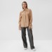 Рубашка женская MINAKU: Casual Collection цвет бежевый, р-р 50