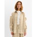 Рубашка женская MINAKU: Casual Collection цвет бежевый в клетку, р-р 50